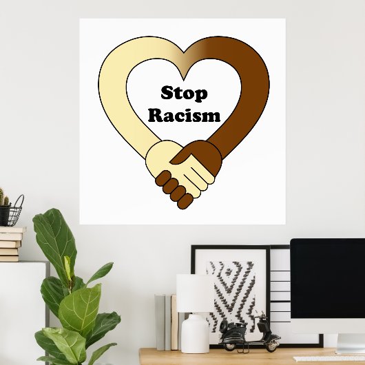 Stop racism poster (Thuiskantoor)