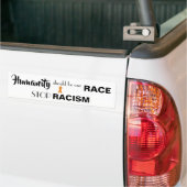 STOP RACISME, BEVORDERING VAN DE GELIJKHEID VAN bu Bumpersticker (Op Truck)