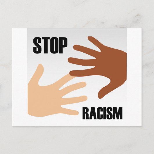 Stop racisme briefkaart (Voorkant)
