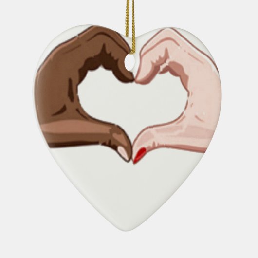 Stop racisme keramisch ornament (Rechts)