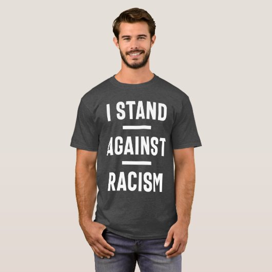 Stop racisme nu! t-shirt (Voorkant volledig)