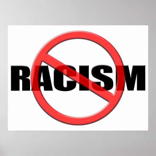Stop racisme poster (Voorkant)