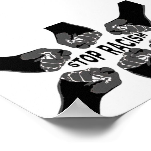 Stop racisme poster (Hoek)