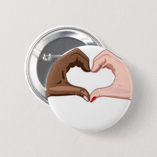 Stop racisme ronde button 5,7 cm (Voorkant /achterkant)