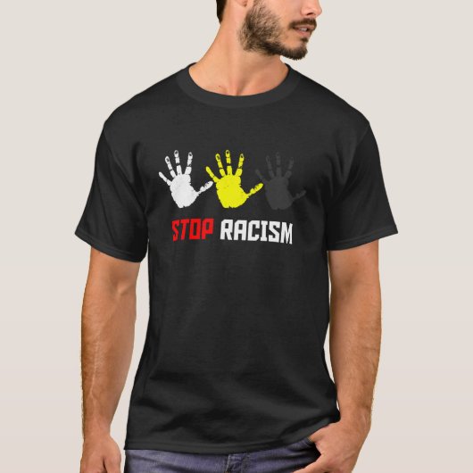 Stop racisme t-shirt (Voorkant)