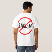 Stop racisme t-shirt (Achterkant volledig)