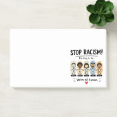Stop racisme we zijn allemaal mensen post-it® notes (Kantoor)