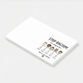 Stop racisme we zijn allemaal mensen post-it® notes (Schuin)