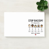Stop racisme we zijn allemaal mensen post-it® notes (Kantoor)
