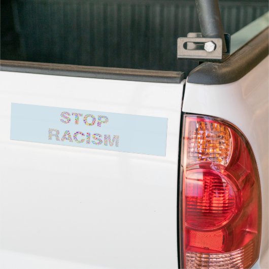 Stop racistische Bumpersticker (Op Truck)