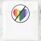 Stop Rainbow Love Ronde Sticker (Tas)