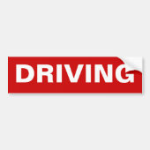 STOP-RIJDEN BUMPERSTICKER (Voorkant)