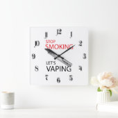  Stop roken Vierkante Klok (Huis)