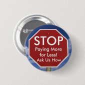 STOP RONDE BUTTON 5,7 CM (Voorkant /achterkant)