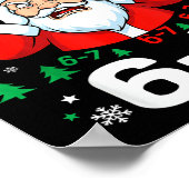 Stop Saying, Funny 67 Six Seven Christmas Santa Wo Poster (Hoek)