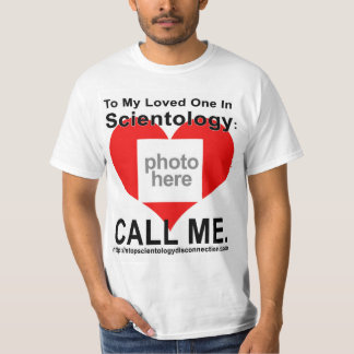Stop scientology Disconnectie Foto T-Shirt