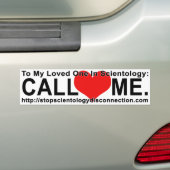 Stop scientology Disconnection Bumpersticker (Op auto)