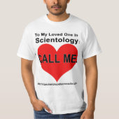 Stop scientology Disconnection T-Shirt (Voorkant)