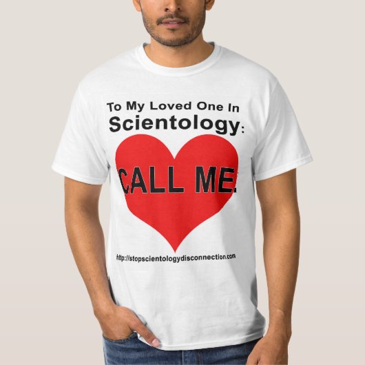 Stop scientology Disconnection T-Shirt (Voorkant)