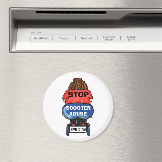 STOP SCOOTER ABUSE magneten (Insitu (Vaatwasser))
