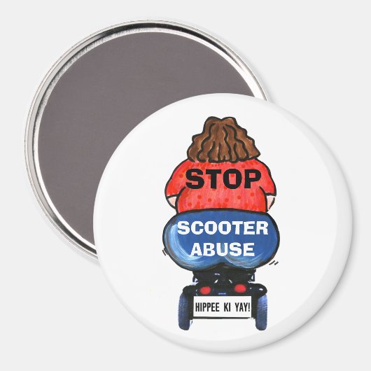 STOP SCOOTER ABUSE magneten (Voorkant / Achterkant)