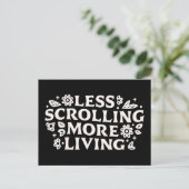 Stop scrolling doomscrolling quotes aesthetic briefkaart (Staand voorkant)