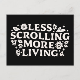 Stop scrolling doomscrolling quotes aesthetic briefkaart