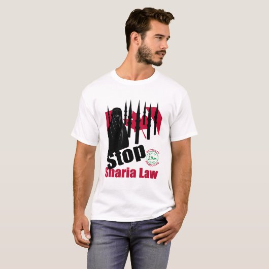 STOP SHARIA LAW (canada) T-shirt (Voorkant volledig)