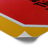 STOP Sign and Arrow Photographic Poster (Hoek)