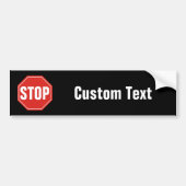 STOP Sign Bumpersticker (Voorkant)
