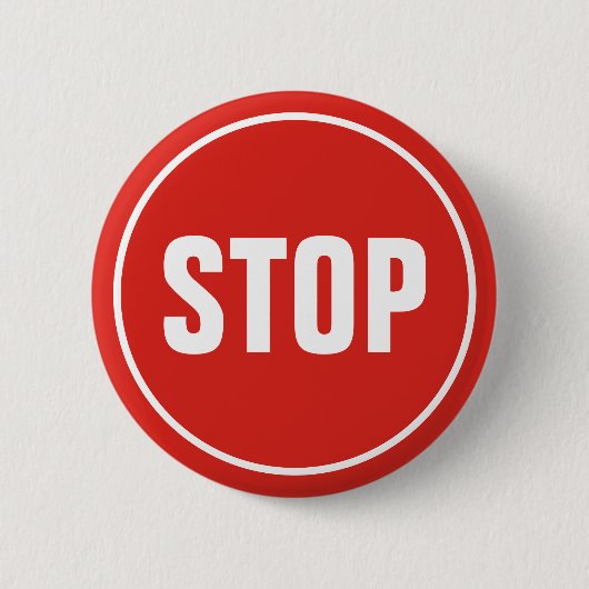STOP Sign Button (Voorkant)