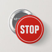 STOP Sign Button (Voorkant /achterkant)