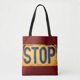 STOP Sign Canvas tas