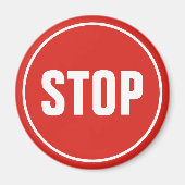 STOP Sign Magnet (Voorkant)