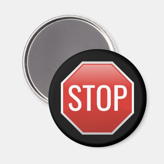 STOP Sign Magnet (Voorkant / Achterkant)