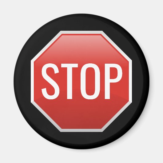 STOP Sign Magnet (Voorkant)