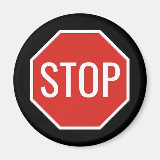STOP Sign Magnet (Voorkant)
