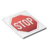 STOP sign Notitieblok (Schuin)