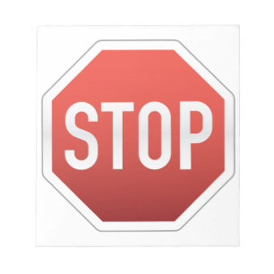 STOP sign Notitieblok