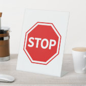 Stop sign  reclamebord met voetstuk (Insitu)