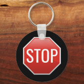 STOP Sign Sleutelhanger (Voorkant)