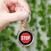 STOP Sign Sleutelhanger (Hand)
