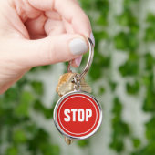STOP Sign Sleutelhanger (Hand)