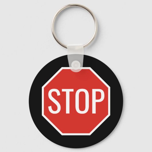 STOP Sign Sleutelhanger (Voorkant)