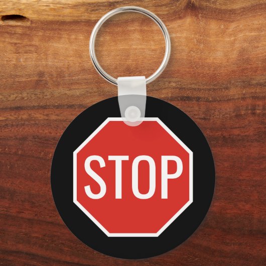 STOP Sign Sleutelhanger (Voorkant)