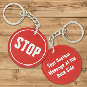 STOP Sign Sleutelhanger