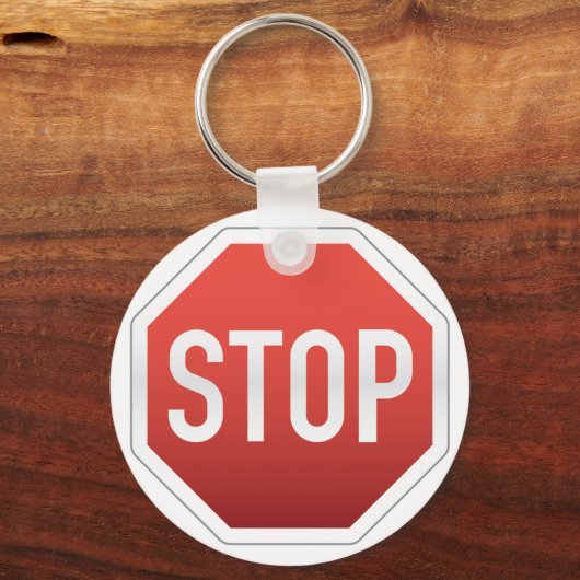 STOP sign Sleutelhanger (Voorkant)