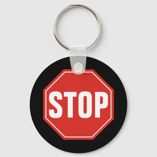 STOP Sign Sleutelhanger (Voorkant)