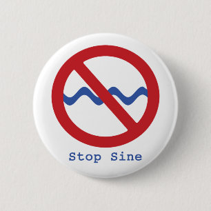 Stop Sine-Button Ronde Button 5,7 Cm