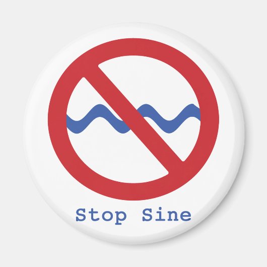 Stop Sine Magnet (Voorkant)